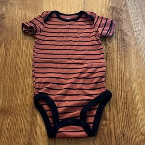 10/$10 Carter’s Orange Salmon Striped Bodysuit 9m
